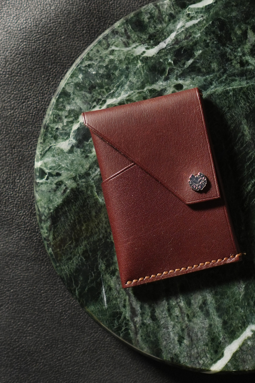 Taprobane brown handmade leather wallet